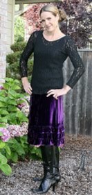 Frolic skirt in purple
