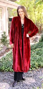 Red Long Classic Coat