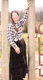 Starlight in black skirt