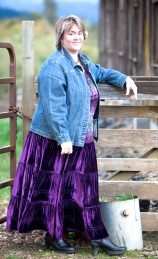 Rebecca in purple